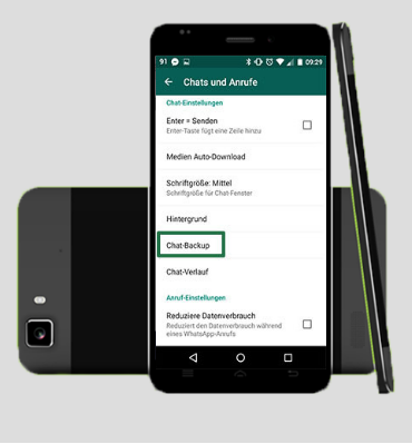 Backup von WhatsApp auf Google